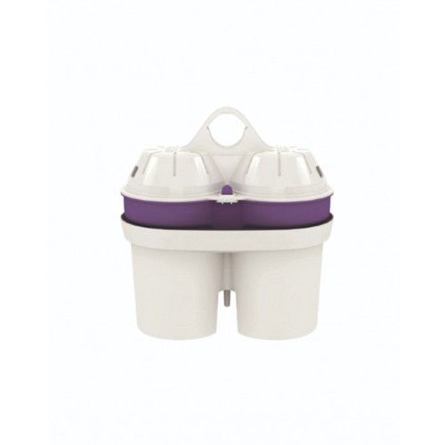 Cana Vida alba 2.6 l cu indicator manual si 2 filtre Alcalin